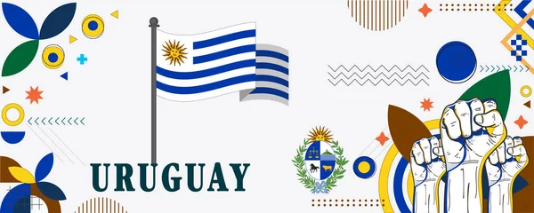 Uruguay Nationalfeiertag Banner Design Vektor Eps — Stockvektor