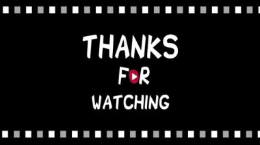 Sinema arkaplanlı metni izlediğiniz için teşekkürler. Video ekranının sonu için uygun.