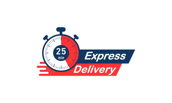 Fast Delivery Logo Design Vector Template — Stock Vector