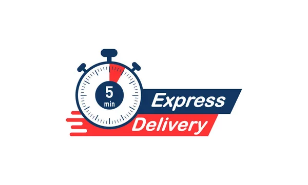 Express Delivery Icon Logo Vector — Stock Vector