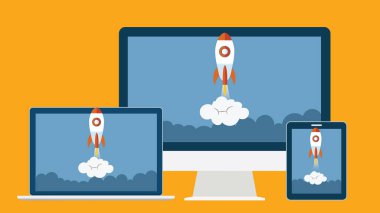 İş kurma konsepti. Başlangıç. düz dizayn 