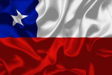 Şili bayrağı ulusal bayrak tasarımı Yüksek Kaliteli bayrak arkaplan çizimi 