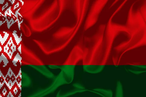 Bělorusko Vlajka Národní Den Banner Design Vysoce Kvalitní Vlajka Pozadí — Stock fotografie