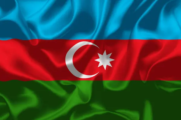 Azerbaijão Bandeira Nacional Dia Banner Design Alta Qualidade Bandeira Fundo — Fotografia de Stock