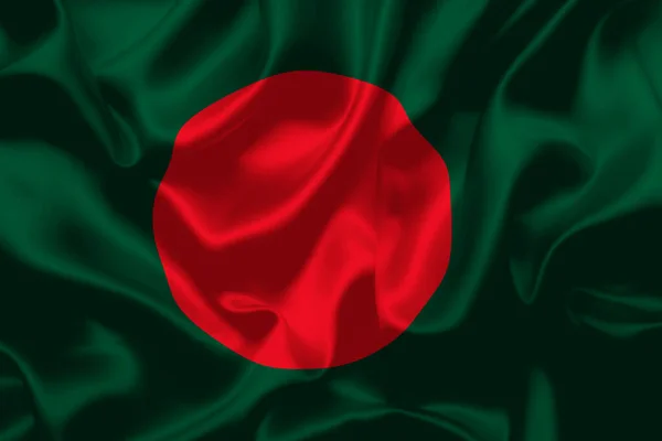 Banglades Zászló Nemzeti Nap Banner Tervezés Kiváló Minőségű Zászló Háttér — Stock Fotó
