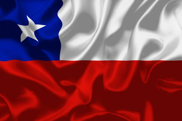 Chile flag national day banner design High Quality flag background texture illustration