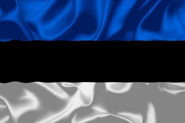 Estónia Bandeira Nacional Dia Banner Design Alta Qualidade Bandeira Fundo — Fotografia de Stock