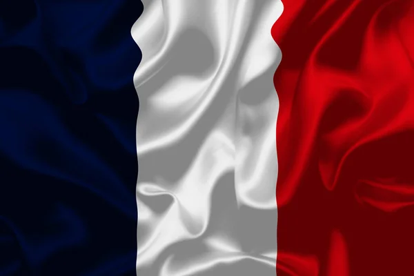 França Bandeira Nacional Dia Banner Design Alta Qualidade Bandeira Fundo — Fotografia de Stock