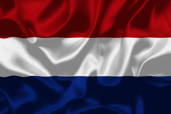 Hollanda Bayrağı Ulusal Bayrak Tasarımı Yüksek Kaliteli Arkaplan Dokusu Illüstrasyonu — Stok fotoğraf