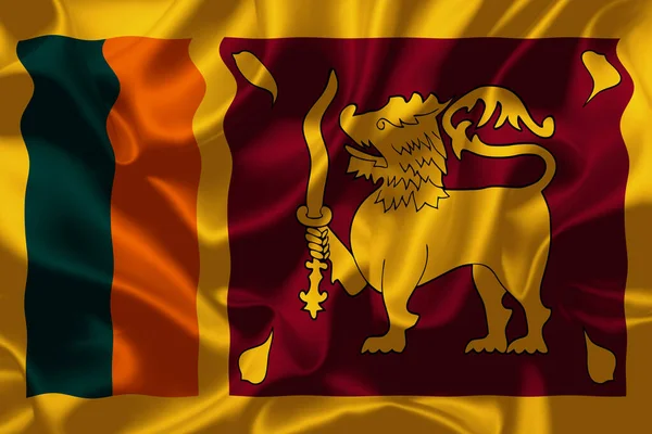 Прапор Срі Ланки Національний День Банер Дизайн Високоякісний Прапор Фонова — стокове фото