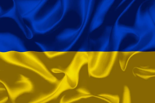 Bandera Ucraniana Diseño Banner Día Nacional Alta Calidad Bandera Fondo — Foto de Stock