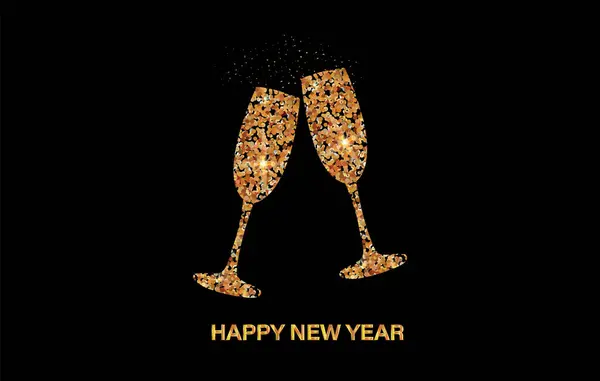 Mutlu Yeni Yıl 2024 — Stok Vektör