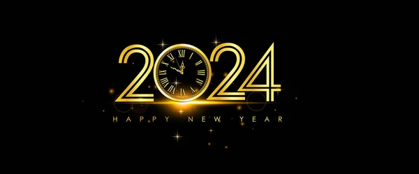 Happy New Year 2024 — Stock Vector