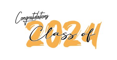 2024 sınıfı, harf harfli yazı pankartı Mezuniyetini Kutlarım