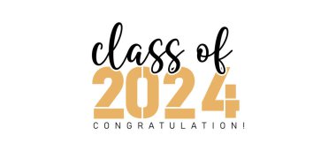 2024 Mezuniyet Sınıfı Retro Typography