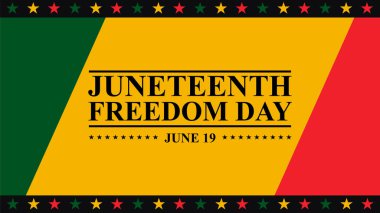 Haziran 'ın Özgürlük Günü, Afrika Amerika Bağımsızlık Günü, Haziran' ın tatil bayrağı