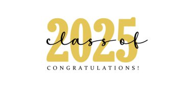 2025 Mezuniyet Tipografi Mezuniyeti Beyaz arkaplan Alıntısı