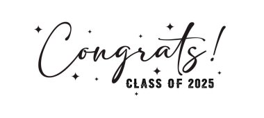 2025 Mezuniyet Tipografi Mezuniyeti Beyaz arkaplan Alıntısı