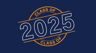 Mezuniyet Alıntı Sınıfı 2025 tipografi Son Sınıf Mezuniyeti