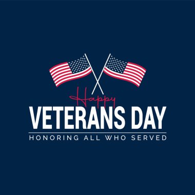 Gaziler Günü Arkaplan Tasarımı 'na hizmet eden herkesi onurlandırıyor. Poster, Banner tebrik kartı. Vektör İllüstrasyonu