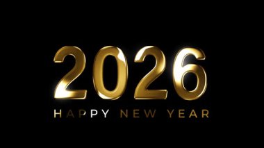 Mutlu yıllar 2026 Yaratıcı Selamlar ve Kutlama Animasyon Video kalitesi