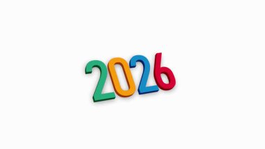 Mutlu yıllar 2026 Yaratıcı Selamlar ve Kutlama Animasyon Video kalitesi