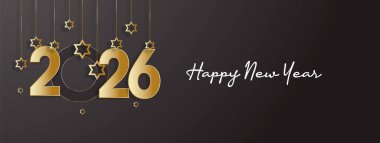 2026 Mutlu yıllar, yeni yıl arifesi, tebrik kartı Banner, poster, post design, 2026 yılı arka plan