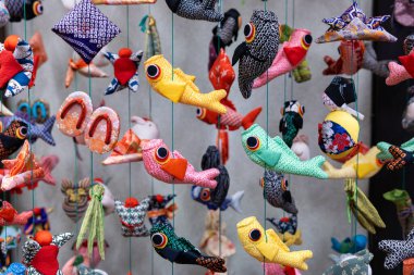 Many hanging hina dolls of Izu Inatori.