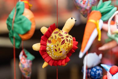 Many hanging hina dolls of Izu Inatori.