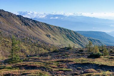 Hill scenery at the southern foot of Mount Kusatsu-Shirane. clipart