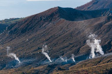 Kusatsu-Shirane Dağı 'nın muhteşem manzarası..