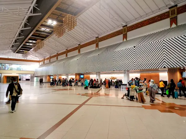 Сідоарджо Східна Ява Індонезія Серпня 2023 Атмосфера Всередині Міжнародного Терміналу — стокове фото