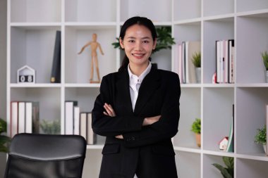 Businessman working at office with documents on his desk, doing planning analyzing the financial report, business plan investment, finance analysis concept.