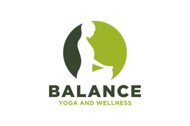 Yoga tasarımı kavramına sahip Vector O ilk logosu