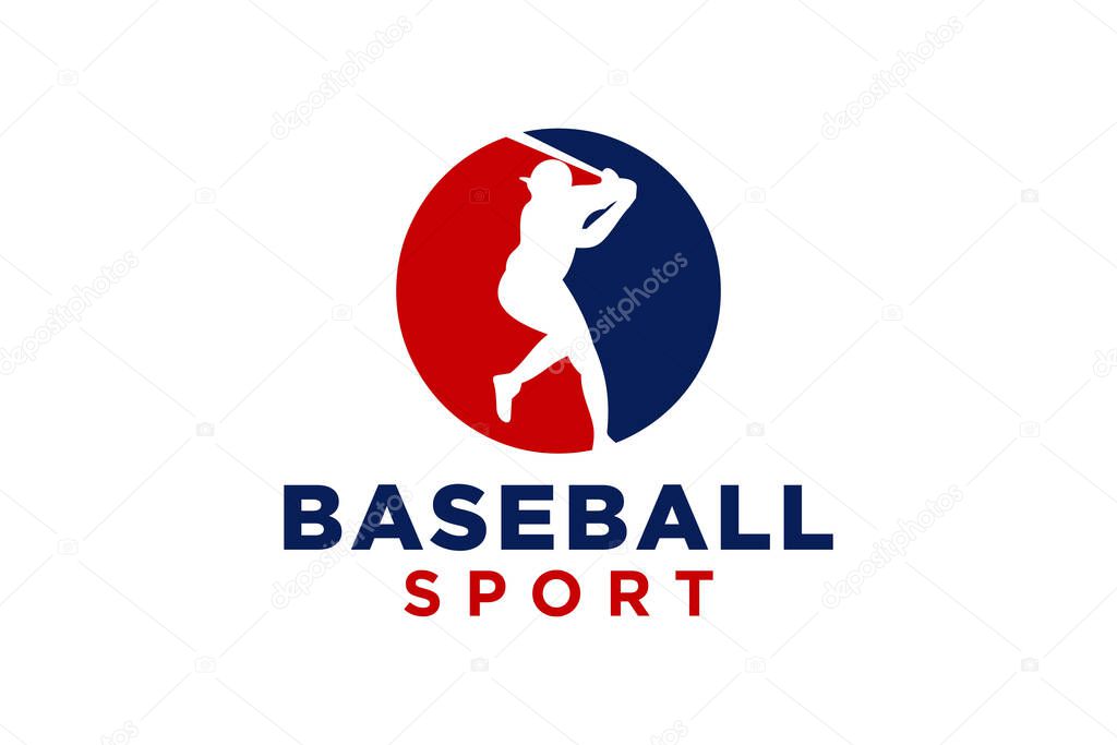 Letter O baseball logo icon vector template