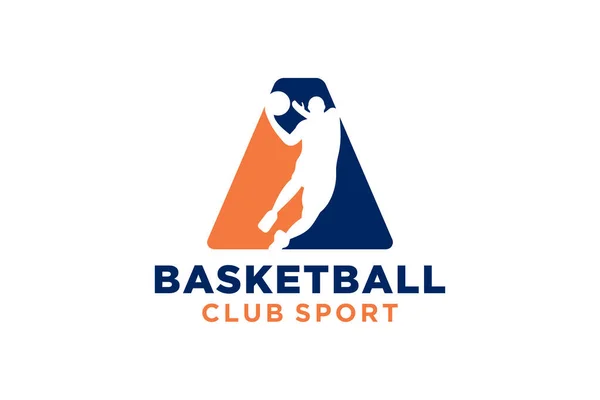首字母 篮球标志图标 篮球运动标志 — 图库矢量图片