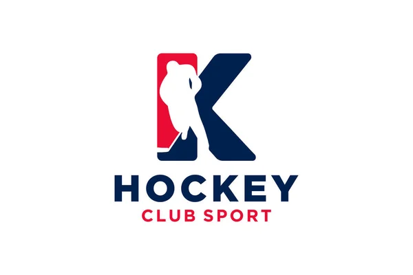 Vector Αρχικά Γράμμα Hockey Δημιουργικό Γεωμετρικό Σύγχρονο Σχεδιασμό Λογότυπο — Διανυσματικό Αρχείο