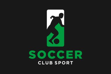 Futbolun yaratıcı geometrik modern logo tasarımlı baş harfleri I