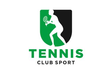 Tenis yaratıcı geometrik modern logosu olan U harfinin baş harfleri.