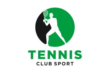 Tenis yaratıcı geometrik modern logo tasarımlı O harfinin baş harfleri.
