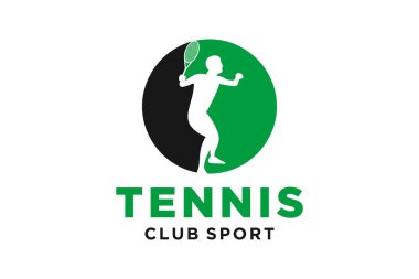 Tenis yaratıcı geometrik modern logo tasarımlı O harfinin baş harfleri.