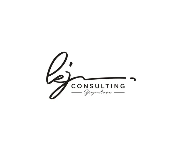 Vettore Modello Collezione Logo Firma Lettere Calligrafiche Disegnate Mano Illustrazione — Vettoriale Stock