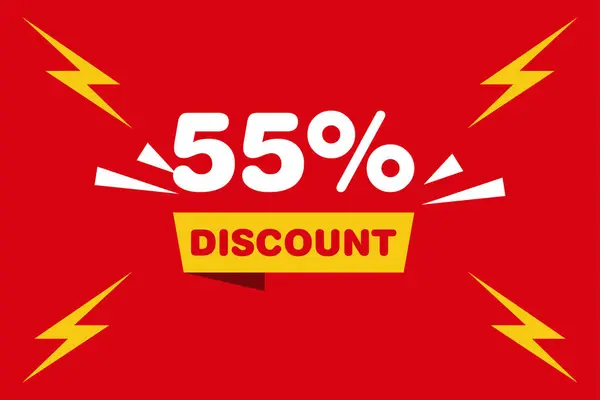 Percent Sale Discount Labels Price Tag Icon Flat — Stock Vector