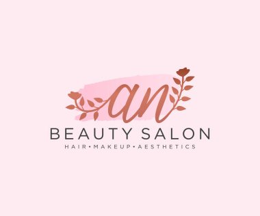 Kadınsı bir logo koleksiyonu kalıbı. İlk imzalı el yazısı logosu, düğün, moda, mücevher, butik, çiçek ve botanik, herhangi bir şirket veya işletme için yaratıcı şablona sahip..