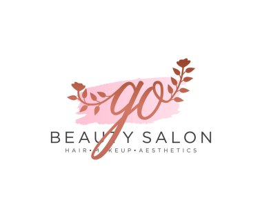 Kadınsı logo koleksiyonu şablonu yapın. İlk imzalı el yazısı logosu, düğün, moda, mücevher, butik, çiçek ve botanik, herhangi bir şirket veya işletme için yaratıcı şablona sahip..