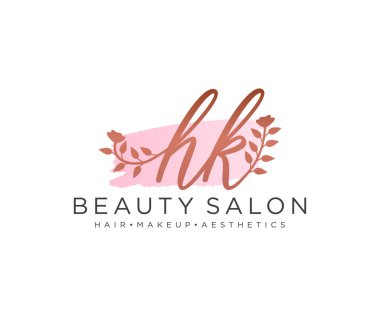 Hong Kong Kadın Logo Koleksiyonları Şablonu. İlk imzalı el yazısı logosu, düğün, moda, mücevher, butik, çiçek ve botanik, herhangi bir şirket veya işletme için yaratıcı şablona sahip..