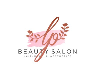LP kadınsı logo koleksiyonu şablonu. İlk imzalı el yazısı logosu, düğün, moda, mücevher, butik, çiçek ve botanik, herhangi bir şirket veya işletme için yaratıcı şablona sahip..