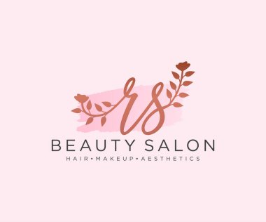 SC 'nin kadın logo koleksiyonu şablonu. İlk imzalı el yazısı logosu, düğün, moda, mücevher, butik, çiçek ve botanik, herhangi bir şirket veya işletme için yaratıcı şablona sahip..