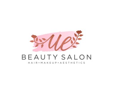 BAE kadın logo koleksiyonu şablonu. İlk imzalı el yazısı logosu, düğün, moda, mücevher, butik, çiçek ve botanik, herhangi bir şirket veya işletme için yaratıcı şablona sahip..