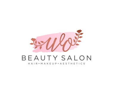 Dişi logo koleksiyonu şablonu. İlk imzalı el yazısı logosu, düğün, moda, mücevher, butik, çiçek ve botanik, herhangi bir şirket veya işletme için yaratıcı şablona sahip..